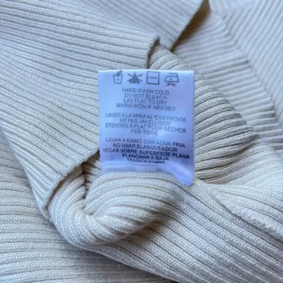 The Hanger Sleeveless Ribbed Knit Mock Neck Tank Top with Front Cutout - Picture 8 of 9